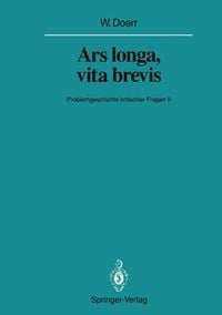 Produktbild: Ars longa, vita brevis