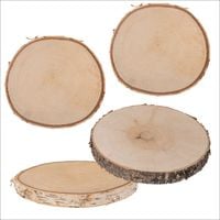 Produktbild: Holz-Deko-Baumscheiben, 4er Set