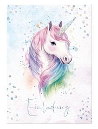 Produktbild: Einladungskarte Kinder 12er Sets A6