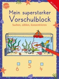 Produktbild: Mein superstarker Vorschulblock. Suchen, z&auml;hlen, konzentrieren