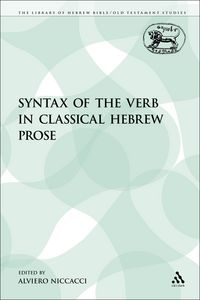Produktbild: The Syntax of the Verb in Classical Hebrew Prose