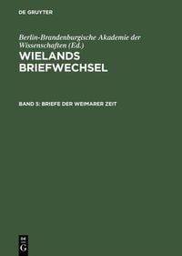 Produktbild: Briefe der Weimarer Zeit