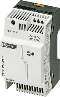 Produktbild: Phoenix Contact 2868648 Hutschienen-Netzteil (DIN-Rail) 24 V/DC 1.9 A 42 W Anzahl Ausg&auml;nge:1 x Inhalt 1 St.