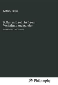 Produktbild: Sollen und sein in ihrem Verh&auml;ltnis zueinander