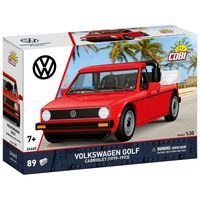 Produktbild: COBI 24660 - Volkswagen Golf Cabriolet (1979-1993), rot, Bausatz 1:35, 89 Klemmbausteine