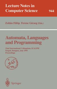 Automata, Languages and Programming Zoltan Fülöp