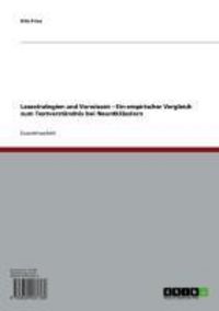 Produktbild: Lesestrategien und Vorwissen - Ein empirischer Vergleich zum Textverst&auml;ndnis bei Neuntkl&auml;sslern
