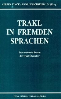 Produktbild: Trakl in fremden Sprachen