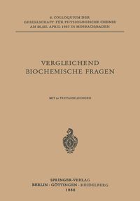 Produktbild: Vergleichende Biochemische Fragen