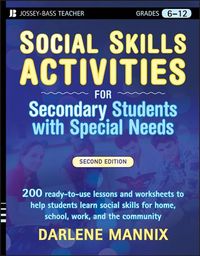Produktbild: Mannix, D: Social Skills Activities for Secondary Students w