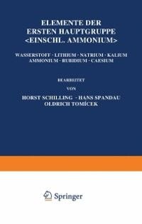 Produktbild: Elemente der Ersten Hauptgruppe; Einschl. Ammonium;