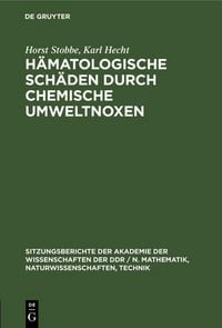 Produktbild: H&auml;matologische Sch&auml;den durch chemische Umweltnoxen