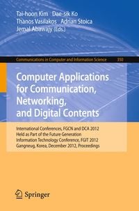 Produktbild: Computer Applications for Communication, Networking, and Digital Contents