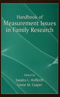 Produktbild: Handbook of Measurement Issues in Family Research