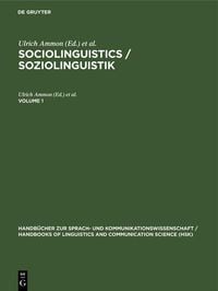 Produktbild: Sociolinguistics / Soziolinguistik. Volume 1