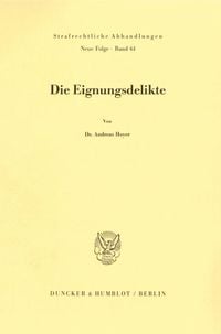 Produktbild: Die Eignungsdelikte.