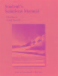 Produktbild: Lial, M: Student's Solutions Manual for Calculus with Applic