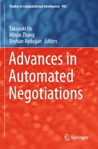 Produktbild: Advances in Automated Negotiations