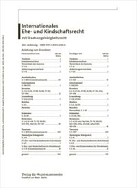 Produktbild: Internationales Ehe- und Kindschaftsrecht mit Staatsangeh&ouml;rigkeitsrecht
