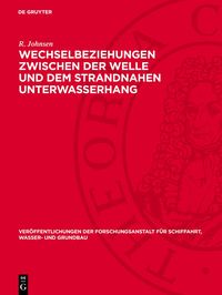 Produktbild: Wechselbeziehungen zwischen der Welle und dem strandnahen Unterwasserhang