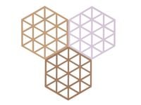Produktbild: Untersetzer-Set Triangles 3 Stck. Light Terracotta/Lupine/Almond