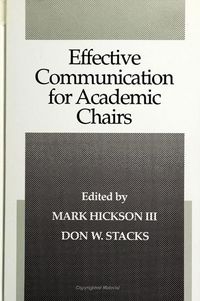 Produktbild: Effective Communication for Academic Chairs