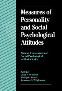 Produktbild: Measures of Personality and Social Psychological Attitudes