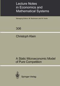 Produktbild: A Static Microeconomic Model of Pure Competition