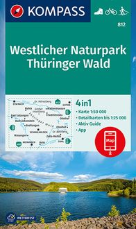 Bild vom Artikel KOMPASS Wanderkarte 812 Westlicher Naturpark Thüringer Wald 1:50.000 vom Autor Kompass-Karten GmbH