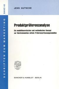 Produktbild: Produktpr&auml;ferenzanalyse.