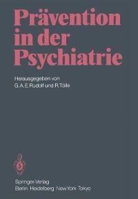 Produktbild: Pr&auml;vention in der Psychiatrie