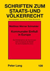 Produktbild: Kommunaler Einflu&szlig; in Europa