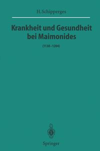 Produktbild: Krankheit und Gesundheit bei Maimonides