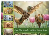 Produktbild: Der Garten der stillen Zahnr&auml;der - Ein Jahr zwischen Bl&uuml;ten, Mechanik und leiser Magie (Wandkalender 2027 DIN A2 quer), CALVENDO Monatskalender