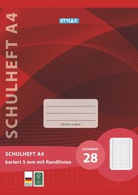 Produktbild: Schulheft Lin28 A4 16Bl