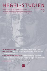 Produktbild: Hegel-Studien Band 43