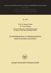 Produktbild: Zur Stabilit&auml;tspr&uuml;fung von Regelungssystemen mittels Zweiortskurvenverfahren