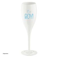 Produktbild: Koziol Sektglas 100 ml mit Druck CHEERS No. 1 IT'S A BOY