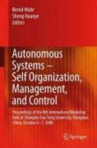Produktbild: Autonomous Systems - Self-Organization, Management, and Control