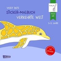 Bild vom Artikel Vicky Bo's Sticker-Malbuch Verkehrte Welt: Erstes Malen, Zeichnen und Kritzeln mit Stickern vom Autor Vicky Bo