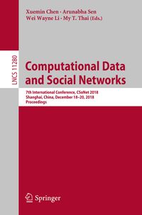 Produktbild: Computational Data and Social Networks