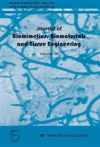 Produktbild: Journal of Biomimetics, Biomaterials & Tissue Engineering Vol. 16