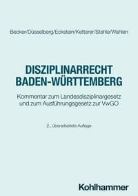 Produktbild: Disziplinarrecht Baden-W&uuml;rttemberg