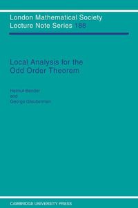 Produktbild: Local Analysis for the Odd Order Theorem