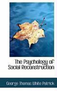 Produktbild: The Psychology of Social Reconstruction