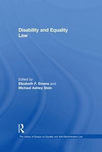 Produktbild: Disability and Equality Law