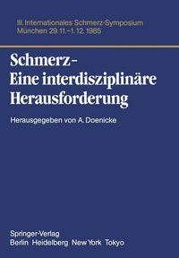 Produktbild: Schmerz- Eine interdisziplin&auml;re Herausforderung