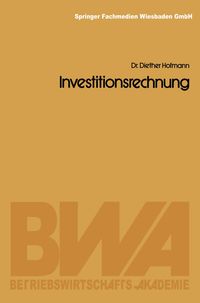 Produktbild: Investitionsrechnung