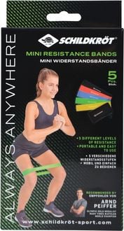 Produktbild: MINI RESISTANCE BANDS (5er Set) + Carrybag in 4C Box