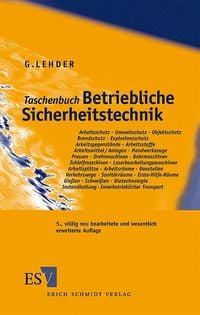 Produktbild: Taschenbuch Betriebliche Sicherheitstechnik